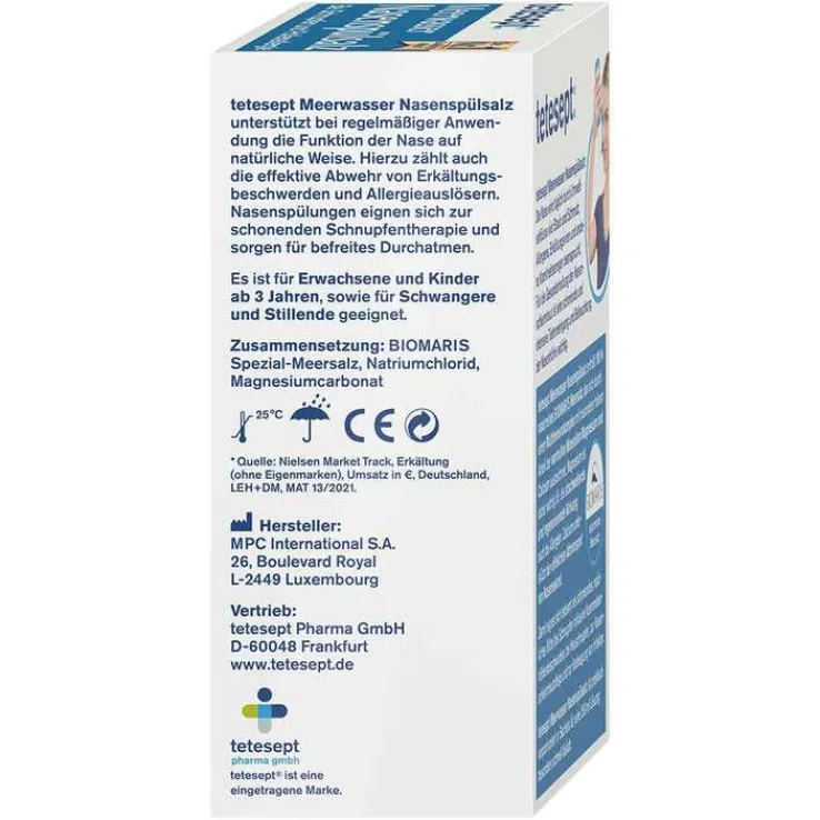 tetesept Meerwasser Nasenspülsalz, 20 St
