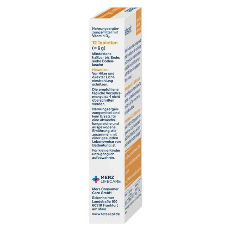 Tetesept Vitamin D3 10.000 Filmtabletten, 12 St