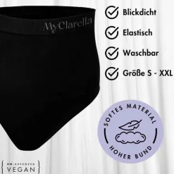 The Support Panty Wochenbett Unterhose L schwarz, 1 St