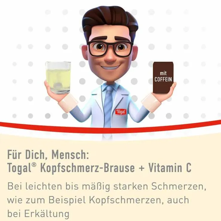 Togal® Kopfschmerz-Brause + Vitamin C, 20 St