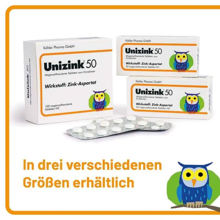 Unizink 50 Tabletten, 20 St