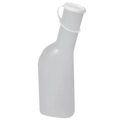 Urinflasche für Männer ohne Griff milchig, 1 St