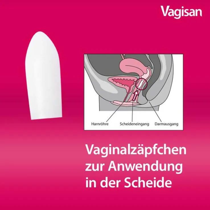 Vagisan Milchsäure Vaginalzäpfchen, 7 St