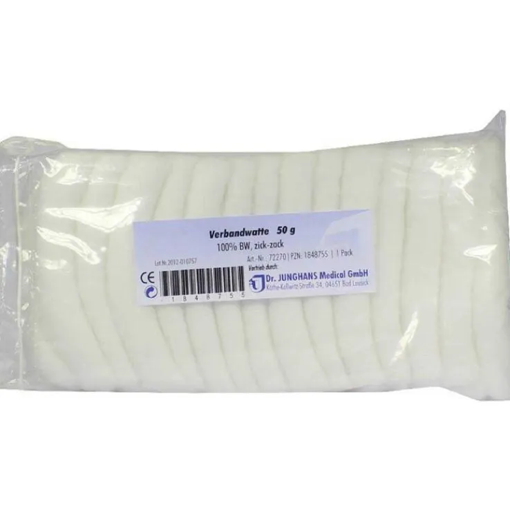 Verbandwatte 100% Baumwolle, 50 g