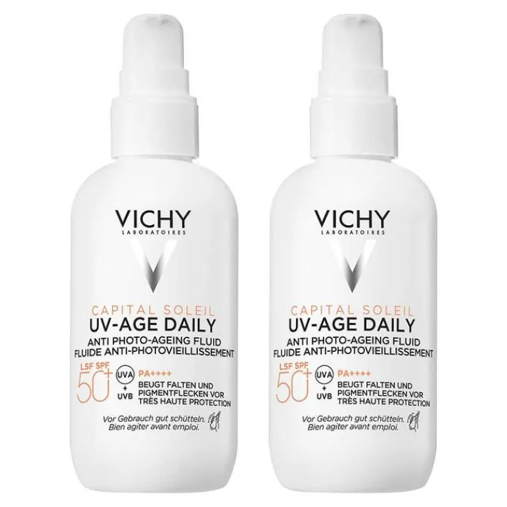 Vichy Capital Soleil UV-Age daily LSF 50 + , 2x80 ml