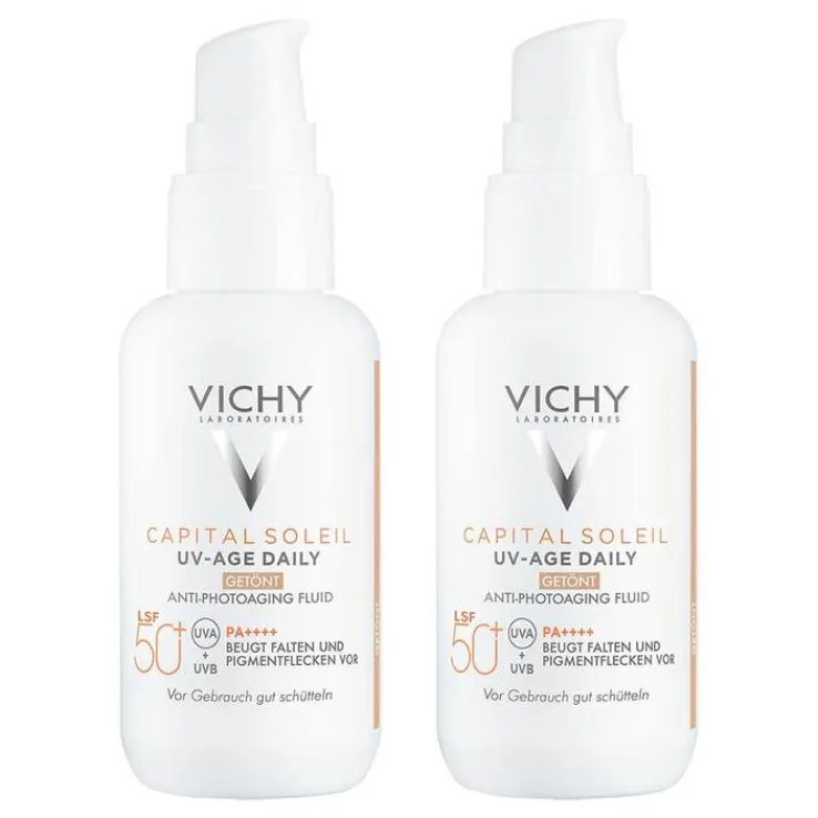 Vichy Capital Soleil UV-Age getönt LSF 50 + , 2x40 ml