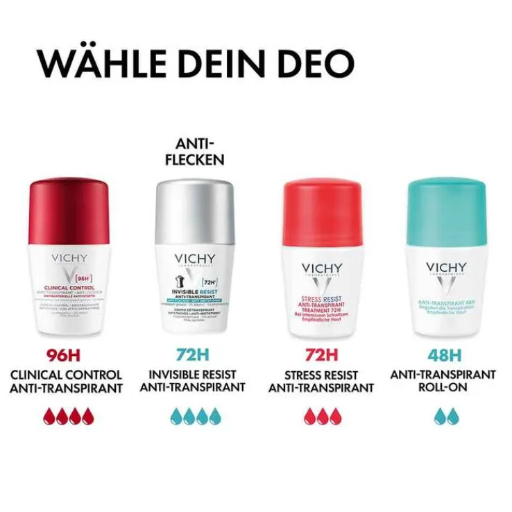 Vichy Deo Roll-on 72h Anti-Flecken Invisible, 50 ml