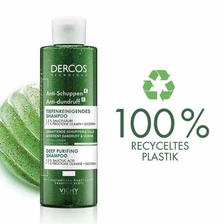 Vichy Dercos Anti-Schuppen K Pumplösung, 250 ml