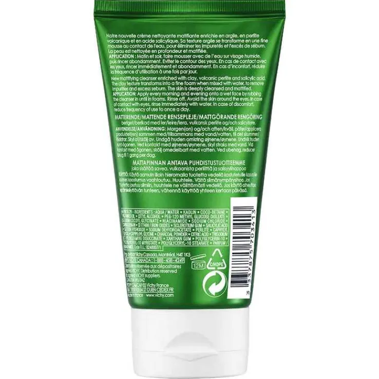 Vichy Normaderm mattier.Reinigung mit Tonerde Schaum, 125 ml