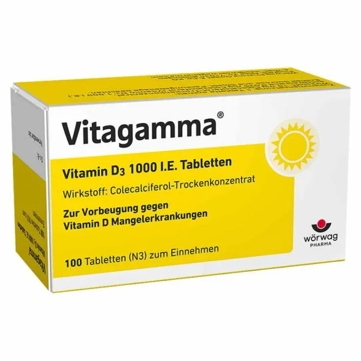 Vitagamma® D3 1.000 I.E. Vitamin D3 Tabletten, 100 St