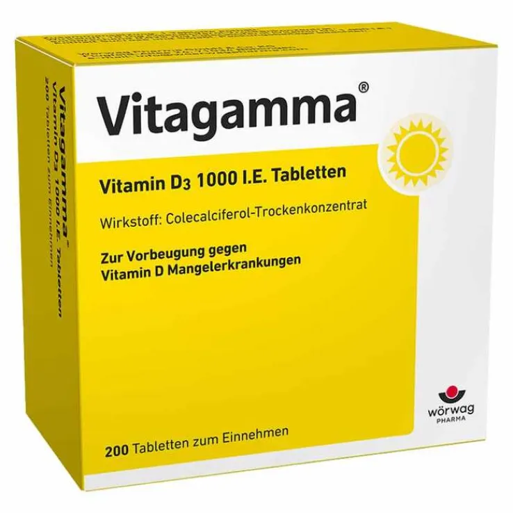 Vitagamma® D3 1.000 I.E. Vitamin D3 Tabletten, 200 St