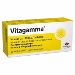 Vitagamma® D3 1.000 I.E. Vitamin D3 Tabletten, 50 St
