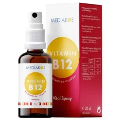 Vitamin B12 + B6 + Folsäure Mediakos Vital Spray, 20 ml