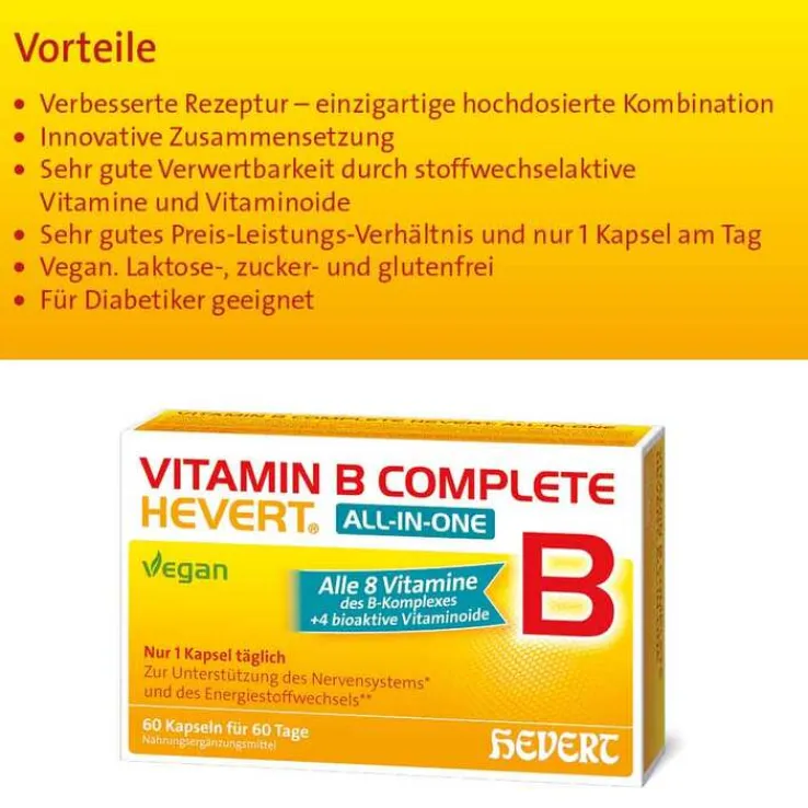 Vitamin B Complete Hevert all-in-one Kapseln, 60 St