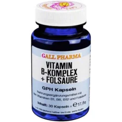 Vitamin B Komplex + Folsäure GPH Kapseln, 30 St