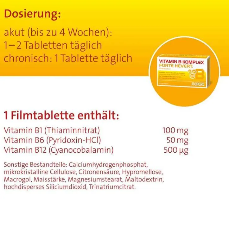 Vitamin B Komplex forte Hevert Tabletten, 200 St