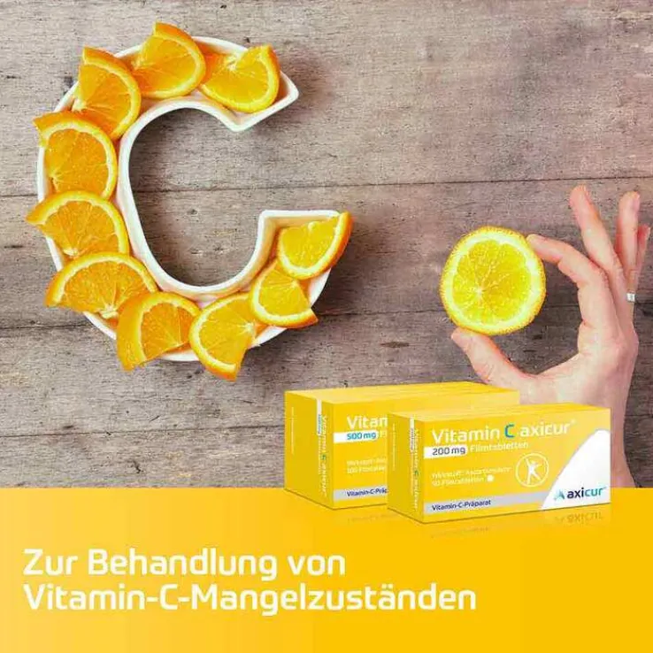 Vitamin C axicur® 200 mg Filmtabletten, 50 St