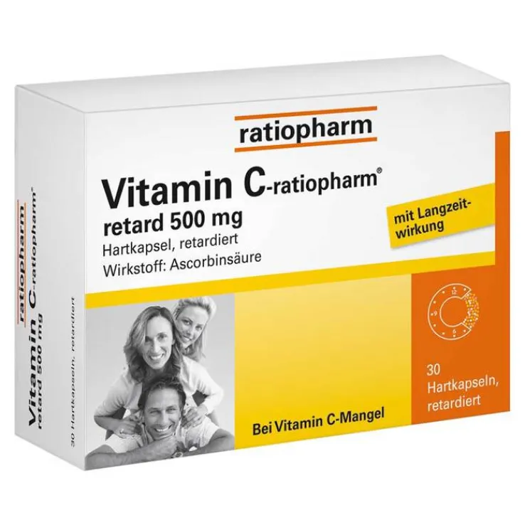 Vitamin C-ratiopharm® retard 500 mg Kapseln, 30 St