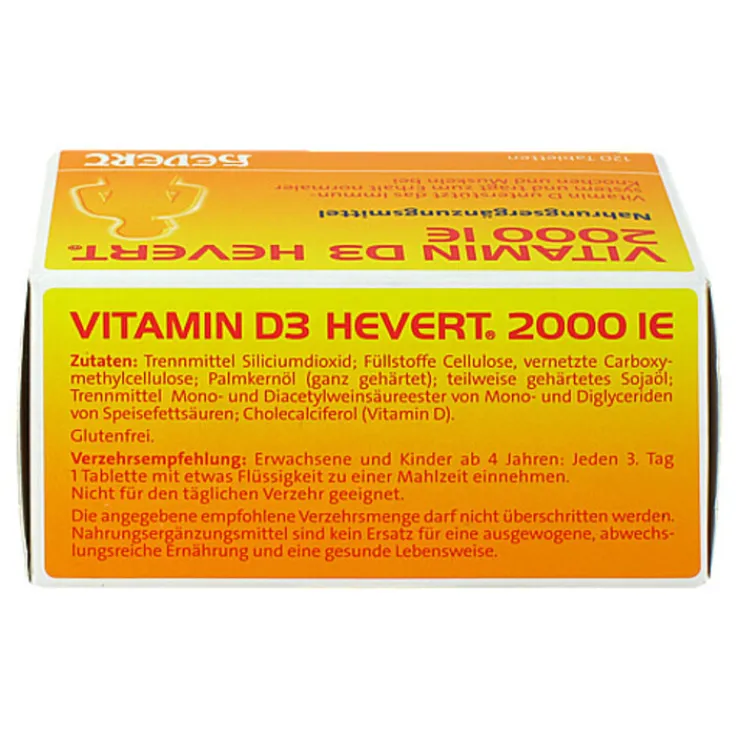 Vitamin D3 Hevert 2.000 I.E. Tabletten, 120 St
