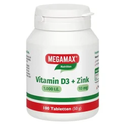 Vitamin D3 1.000 I.E. + Zink 10 mg Tabletten, 100 St