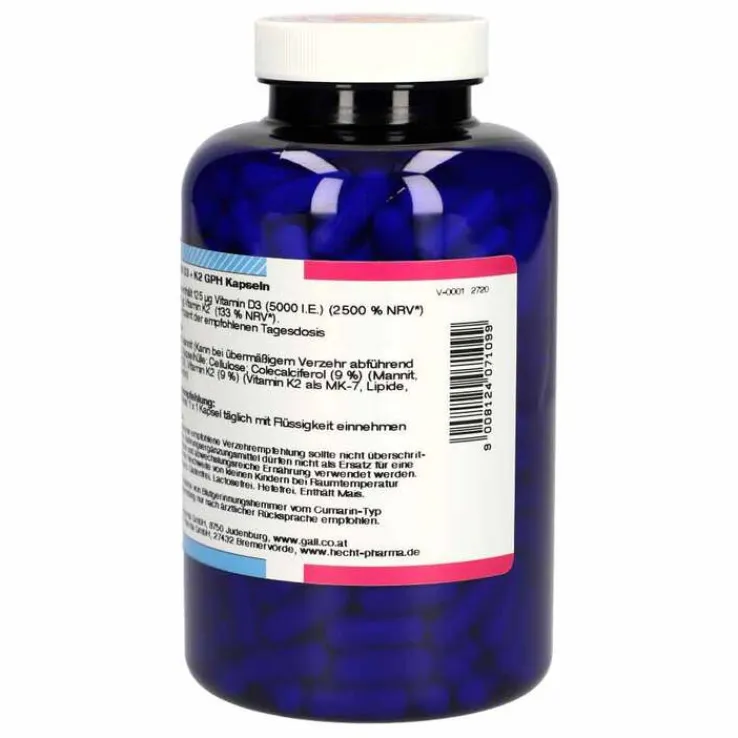 Vitamin D3 + K2 GPH Kapseln, 360 St