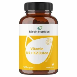Vitamin D3 + K2 Osteo 2.000 I.E. Vit.D3 + 80 µg K2 Kps, 120 St