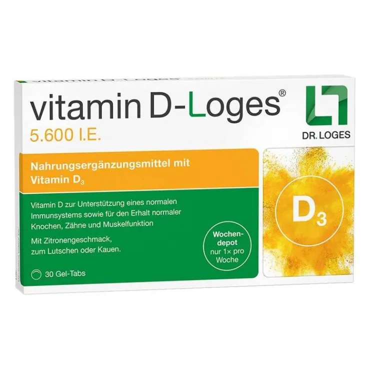 Vitamin D-Loges 5.600 I.E. Kautabletten, 30 St