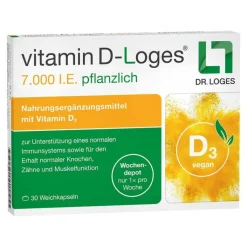 Vitamin D-Loges 7.000 I.E. pflanzlich Wochendepot, 30 St