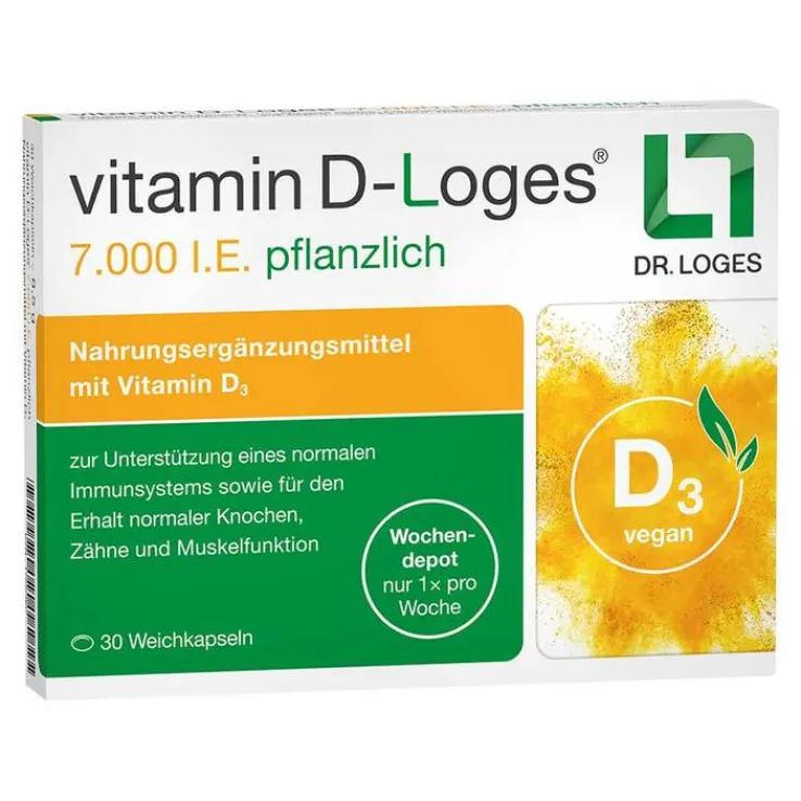 Vitamin D-Loges 7.000 I.E. pflanzlich Wochendepot, 30 St