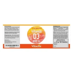 Vitamin D3 Tabletten, 100 St