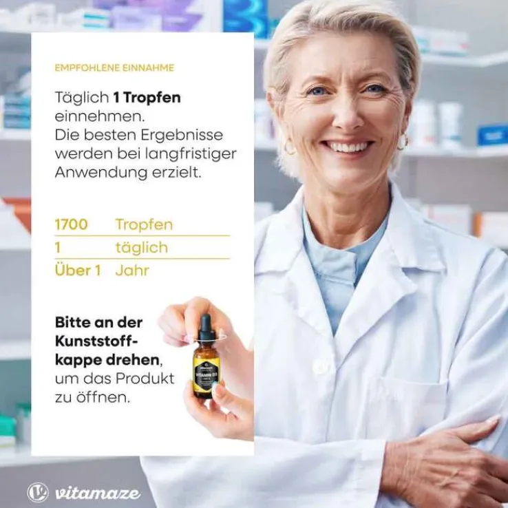 Vitamin D3 Tropfen 1.000 I.E., 50 ml