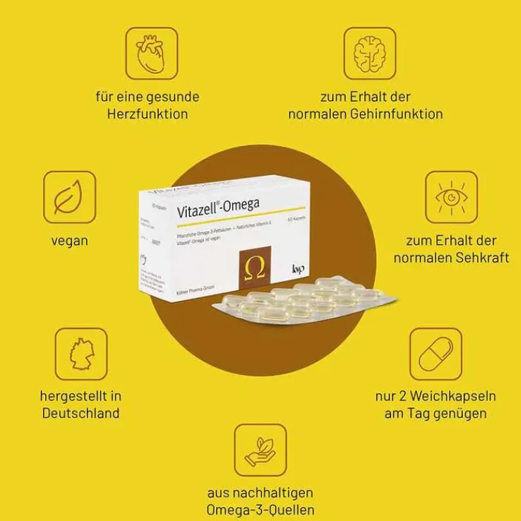 Vitazell-Omega Kapseln, 60 St