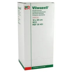 Vliwazell Kompressen 10x20cm steril, 30 St