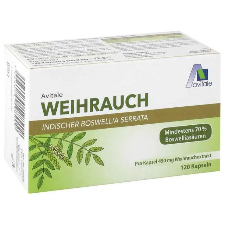Weihrauch 450 mg Boswellia Serrata Kapseln, 120 St