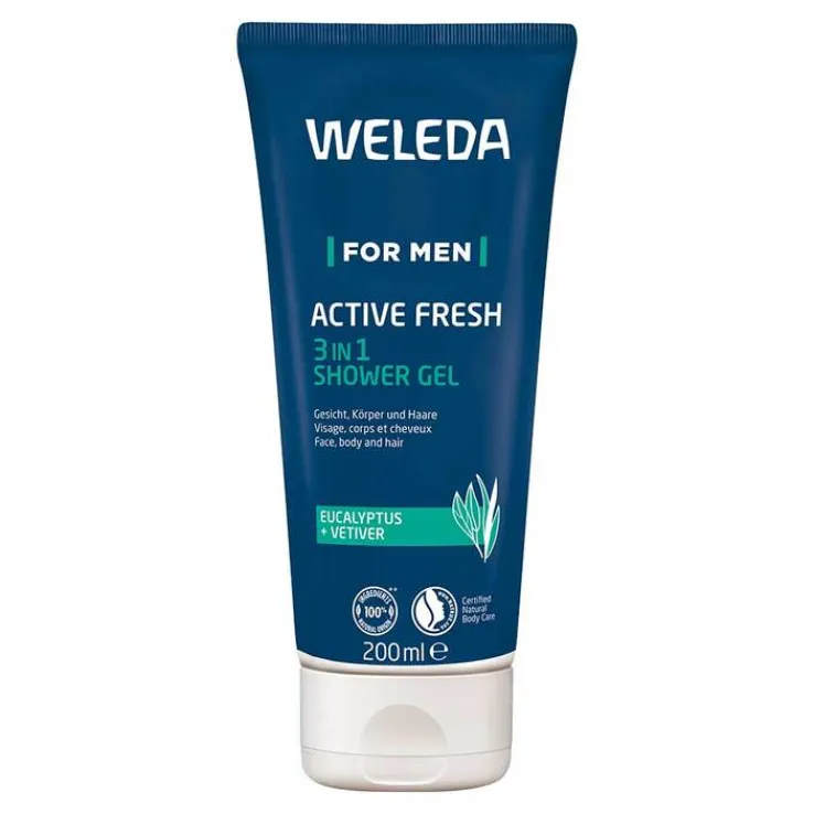 Weleda for Men Active Fresh 3in1 Shower Gel, 200 ml