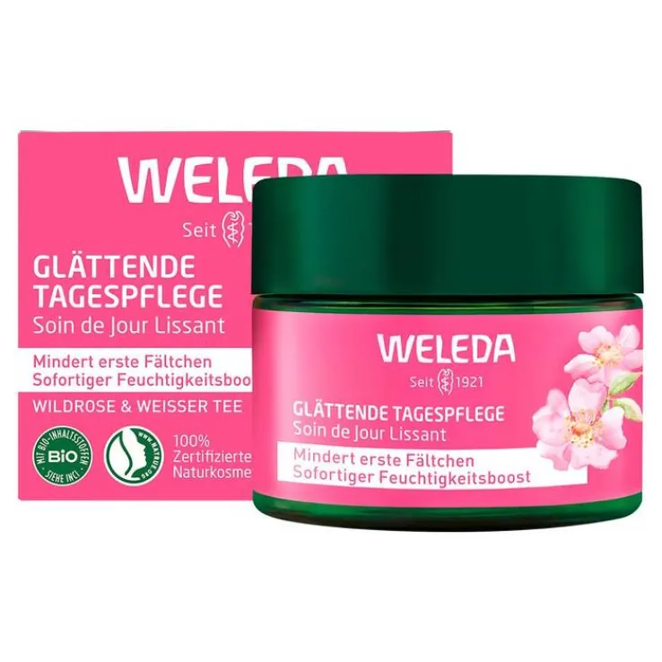 Weleda glättende Tagespflege Wildrose & weißer Tee, 40 ml