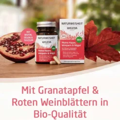Weleda Naturweisheit Meine Haare Wimpern & Nägel Kapseln, 46 St