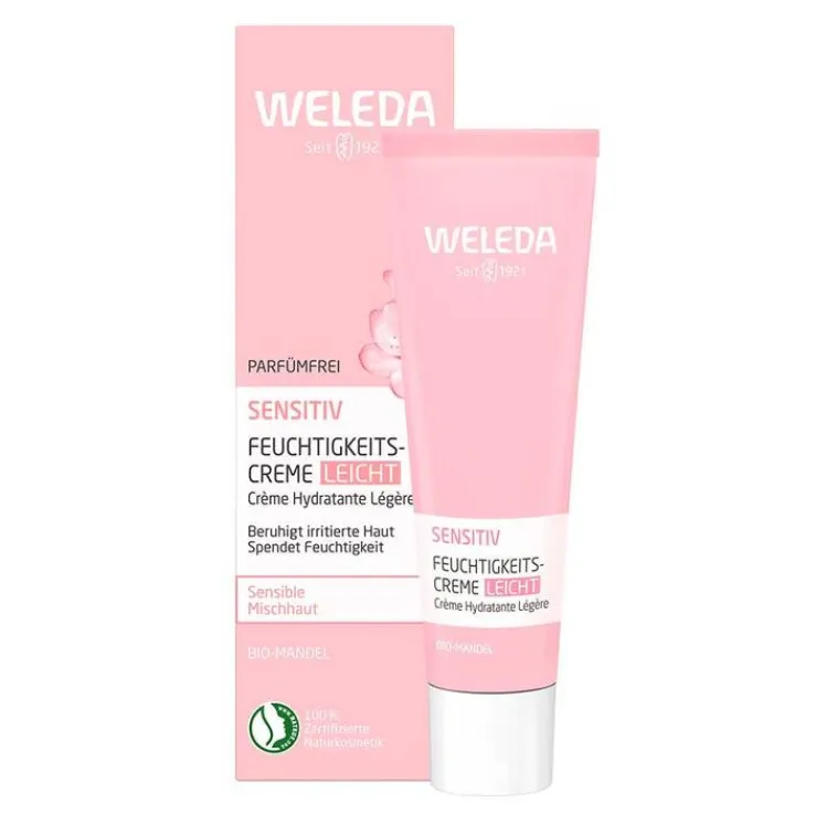 Weleda Sensitiv Feuchtigkeitscreme leicht Mandel, 30 ml