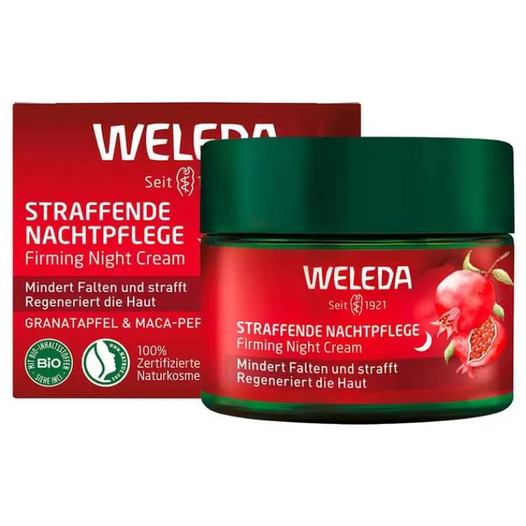 Weleda straffende Nachtpflege Granatapfel & Maca, 40 ml