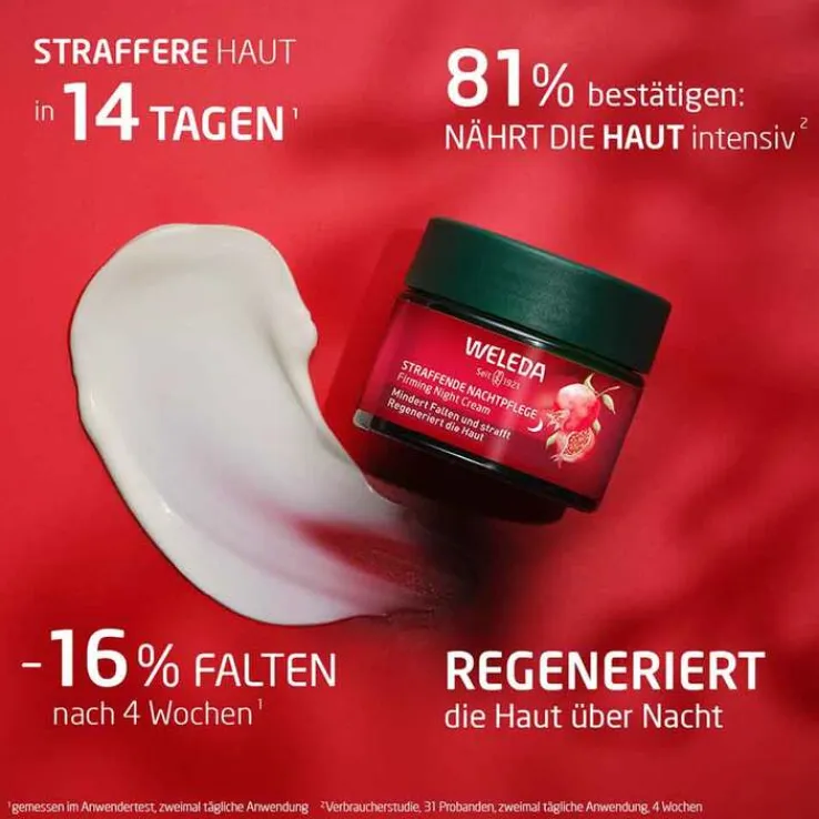 Weleda straffende Nachtpflege Granatapfel & Maca, 40 ml
