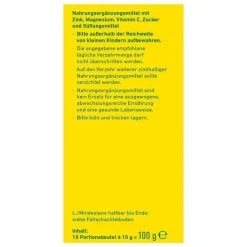 Wepa heiße Beerchen + Vitamin C + Zink + Magnesium Pulver, 10X10 g