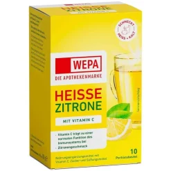 Wepa heiße Zitrone + Vitamin C Pulver, 10X10 g