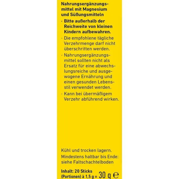 Wepa Magnesium Direkt Sticks, 20 St