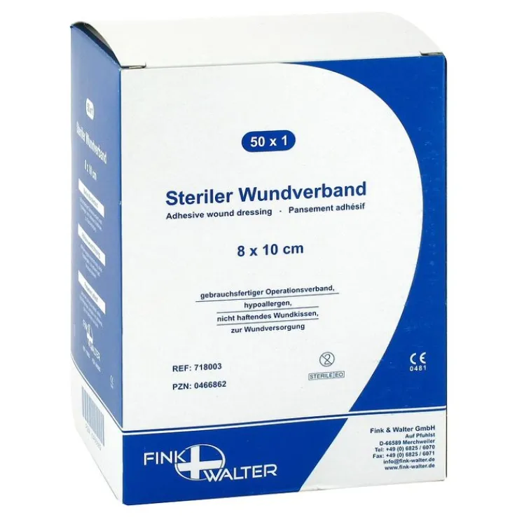 Wundverband steril 8cmx10cm, 50 St