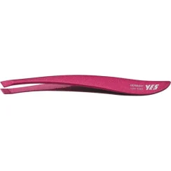 Yes Pinzette 9 cm schräg rostfrei Fashion Zetty rot, 1 St