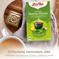 Yogi Tea Grüntee Matcha Zitrone Filterbeutel, 17X1.8 g