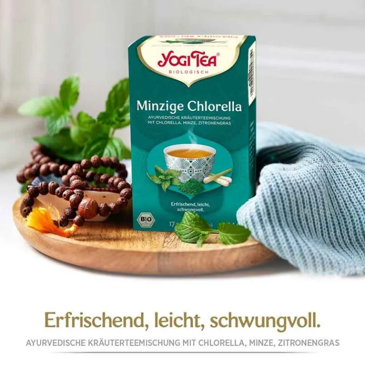 Yogi Tea Minzige Chlorella Bio 17x2g, 17X2.0 g