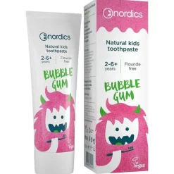 Zahnpasta Kids Bubble-GUM ohne Fluor Nordics, 50 ml