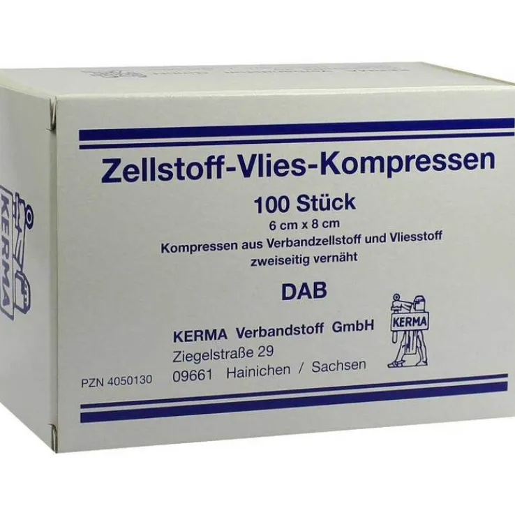 Zellstoff Vlies Kompressen 6, 100 St