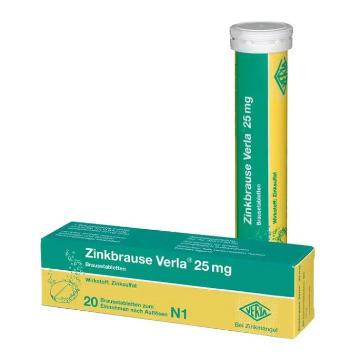 Zinkbrause Verla® 25 mg Brausetabletten, 40 St